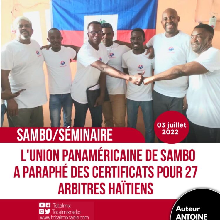 SAMBO/FORMATION : ENVIRON 27 ARBITRES CERTIFIÉS PAR L’UNION PANAMÉRICAINE DE SAMBO