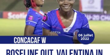 CONCACAF W : BLESSÉE, ROSELINE ELOISSAINT SE FAIT REMPLACER PAR VALENTINA ORNIS