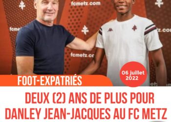 FOOT – TRANSFERTS : DANLEY JEAN-JACQUES PROLONGE SON BAIL AVEC LE FC METZ