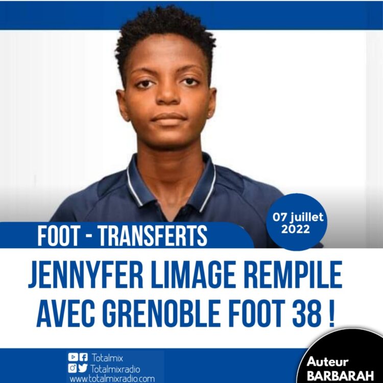 FOOT – TRANSFERTS : JENNYFER LIMAGE REMPILE AVEC GRENOBLE FOOT 38