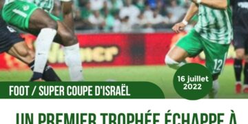 FOOT/ EXPATRIÉS : UN PREMIER TITRE RATÉ PAR FRANTZDY PIERROT SOUS SES NOUVELLES COULEURS DE MACCABI HAÏFA