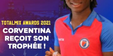 CORVENTINA ET SON TROPHÉE DE TOTALMIX AWARDS 2021