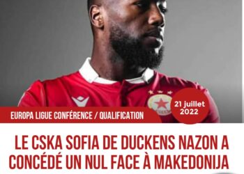 FOOT/EUROPA LIGUE CONFÉRENCE : MALGRÉ DUCKENS NAZON, LE CSKA SOFIA ET FK MAKEDONIJA SE QUITTENT DOS À DOS 