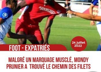 FOOT – EXPATRIÉS : FC ROUEN BATTU, MONDY PRUNIER BUTEUR