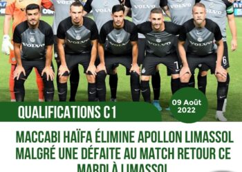 FOOT – EXPATRIÉS : MACCABI HAÏFA BATTU, MAIS S’INVITE À LA DERNIÈRE LIGNE DROITE DE LA C1 