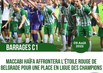 FOOT – EXPATRIÉS : PIERROT ET MACCABI HAÏFA AFFRONTENT L’ÉTOILE ROUGE DE BELGRADE POUR UNE PLACE EN C1