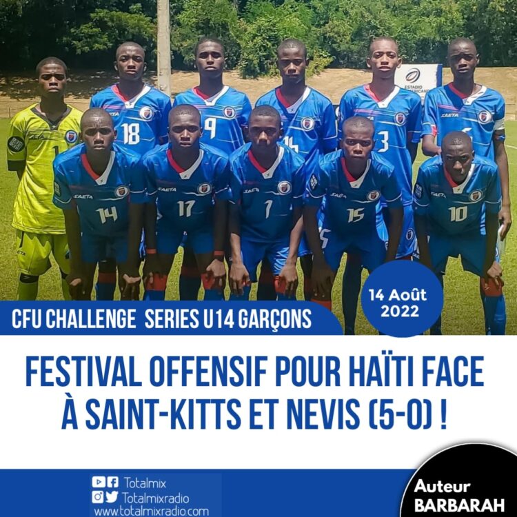 FOOTBALL : FESTIVAL OFFENSIF POUR HAÏTI FACE À SAINT-KITTS ET NEVIS