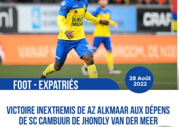 FOOT – EXPATRIÉS : AZ ALKMAAR ASSURE L&rsquo;ESSENTIEL FACE À SC CAMBUUR DE JHONDLY VAN DER MEER