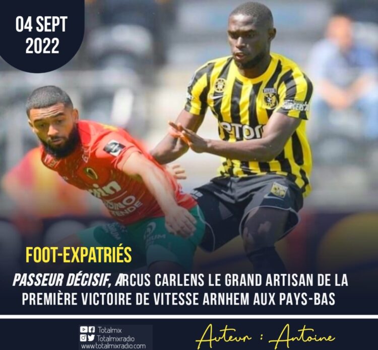 FOOT – EXPATRIÉS / PAYS-BAS : PREMIÈRE VICTOIRE D’ARCUS CARLENS ET VITESSE ARNHEM DANS L’EREDIVISIE