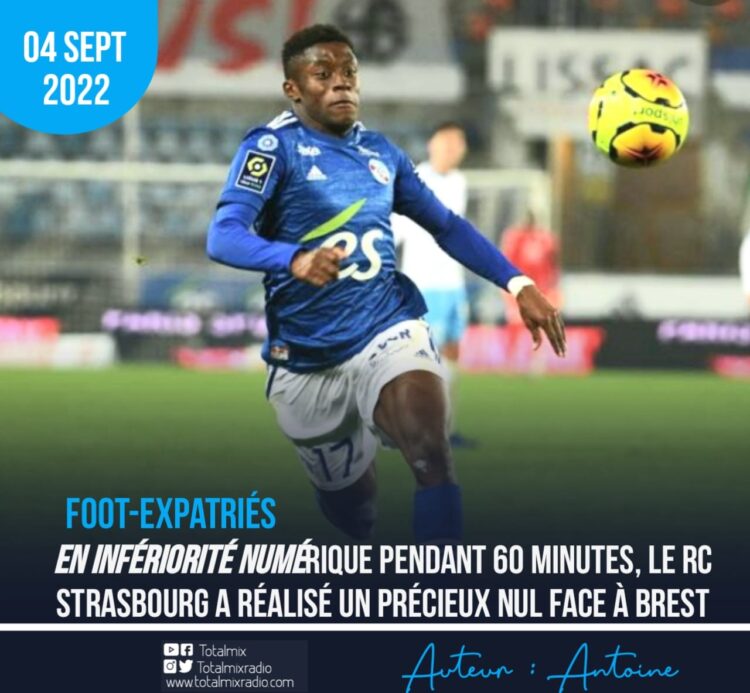 FOOT – EXPATRIÉS/ FRANCE : PAS DE VICTOIRE POUR LE RC STRASBOURG DE JEAN RICNER BELLEGARDE FACE À STADE BRESTOIS