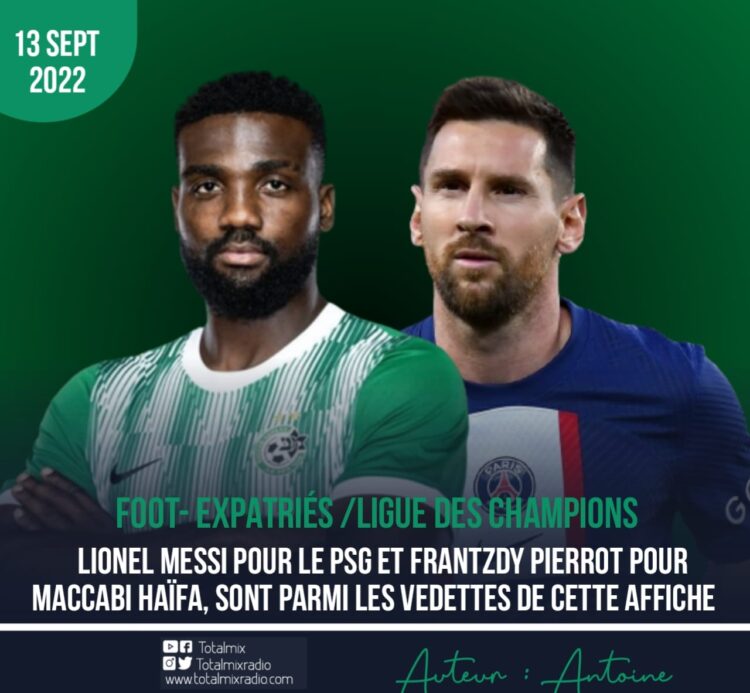 LDC – EXPATRIÉS : DES MÉDIAS EUROPÉENS PRÉSENTENT FRANTZDY PIERROT COMME LA VEDETTE À SUIVRE DE MACCABI HAÏFA POUR LE MATCH DE C1 FACE AU PSG