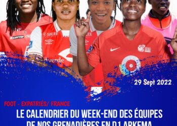 FOOT – EXPATRIÉS/ FRANCE : CALENDRIER DE LA 5E JOURNÉE DE LA D1 ARKEMA ET NOS GRENADIÈRES