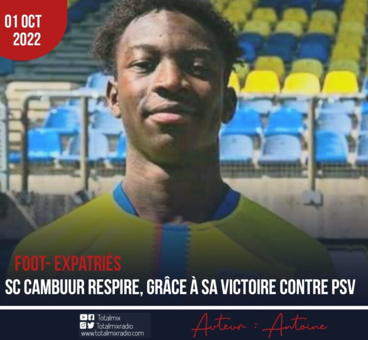 FOOT – EXPATRIÉS / PAYS-BAS : SC CAMBUUR ET JOHNDLY VAN DER MEER ÉCRASENT LE PSV EINDHOVEN 