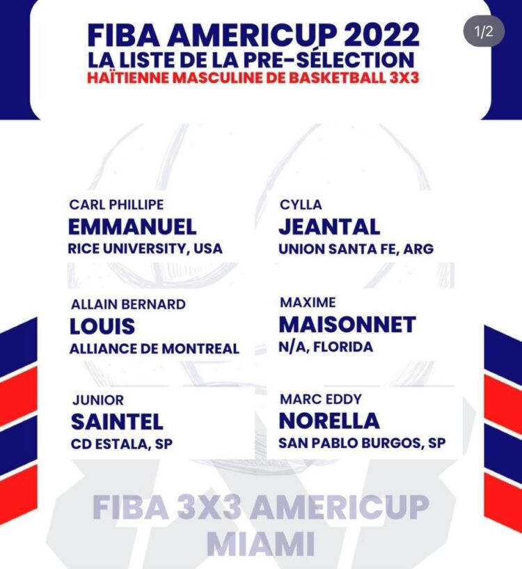 AMERICUP 3X3 : ASHLEY PRUDENT SALOMON DÉVOILE UNE LISTE DE SIX JOUEURS