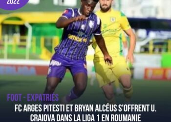 FOOT – EXPATRIÉS/ ROUMANIE : PRÉCIEUX SUCCÈS DU FC ARGES PITESTI DE BRYAN ALCÉUS