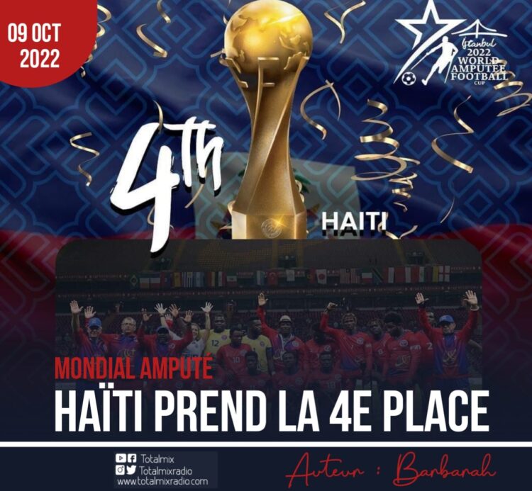 MONDIAL AMPUTÉ : HAÏTI TOP 4