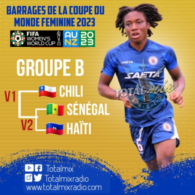 MONDIAL FÉMININ : HAÏTI AFFRONTERA LE SÉNÉGAL POUR SON PREMIER MATCH DE BARRAGE