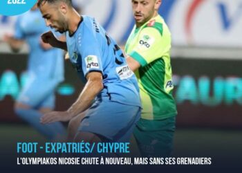 FOOT – EXPATRIÉS/ CHYPRE : SANS SES GRENADIERS, L’OLYMPIAKOS NICOSIE CHUTE À NOUVEAU