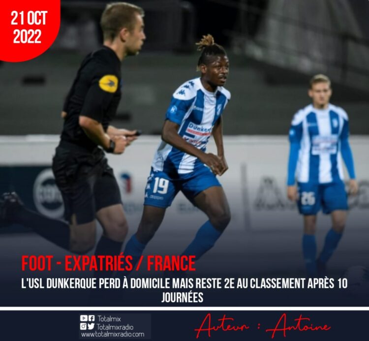 FOOT – EXPATRIÉS / FRANCE : L’USL DUNKERQUE ET LEVERTON PIERRE COULENT FACE À SEDAN