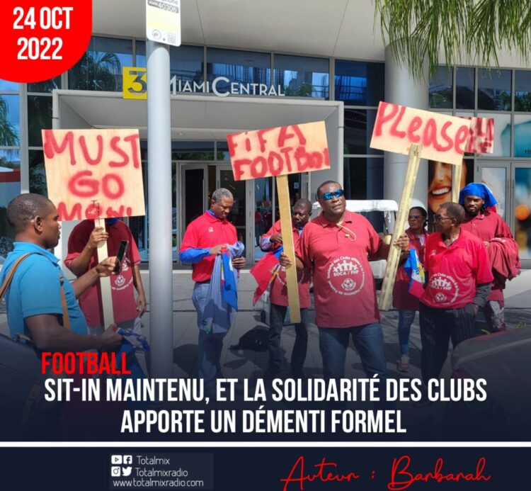 FOOTBALL : SIT-IN MAINTENU, ET LA SOLIDARITÉ DES CLUBS APPORTE UN DÉMENTI FORMEL