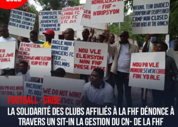 FOOT – CRISE : SIT-IN DES CLUBS AFFILIÉS DEVANT LE LOCAL DE LA FHF 