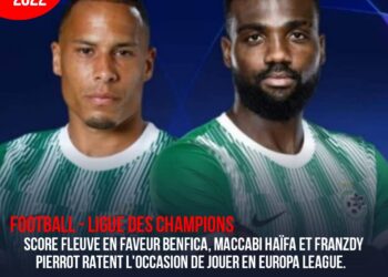 LDC  2022 : LE MACCABI HAÏFA LAMINÉ ET ÉLIMINÉ MALGRÉ FRANTZDY PIERROT 