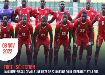 FOOTBALL : LA GUINÉE-BISSAU DÉVOILE UNE LISTE DE 22 JOUEURS POUR JOUER HAÏTI ET LA RDC