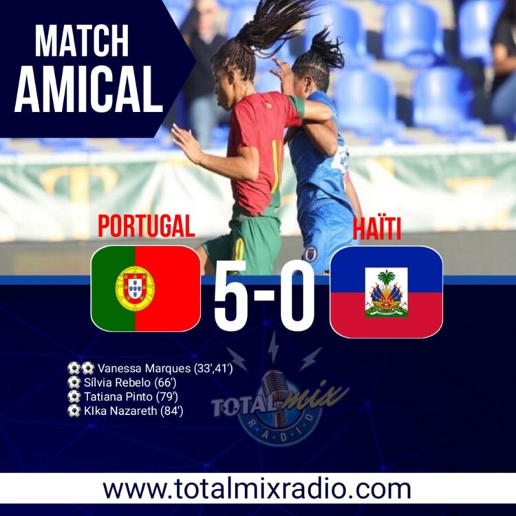 FOOTBALL : HAÏTI MALMENÉE (5-0) PAR LE PORTUGAL