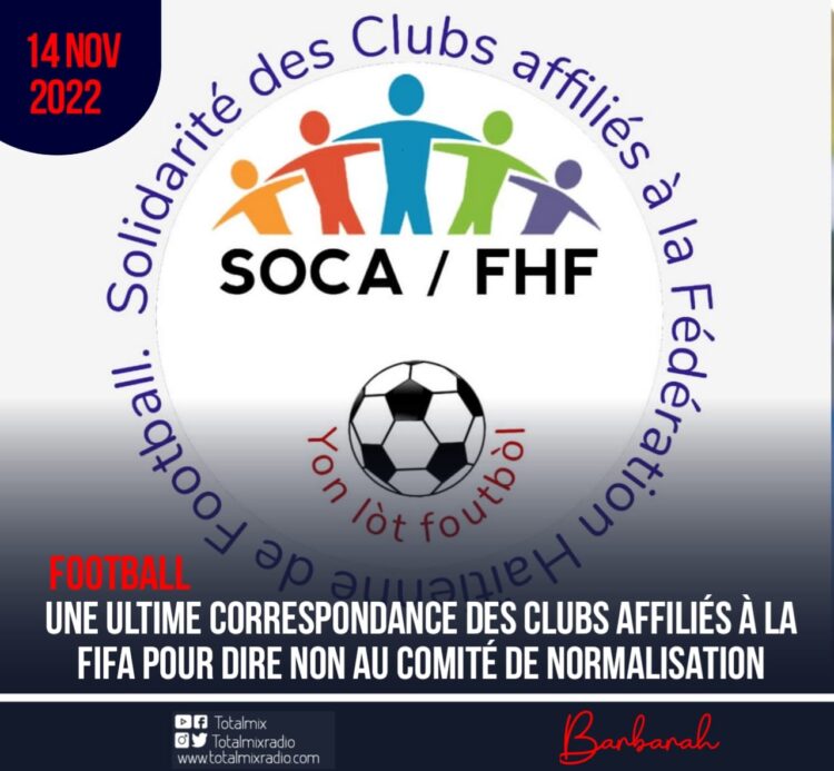 FOOTBALL : UNE ULTIME CORRESPONDANCE DES CLUBS AFFILIÉS POUR DIRE NON AU COMITÉ DE NORMALISATION DE LA FHF