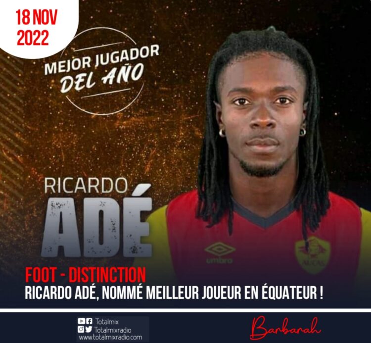 FOOT/ DISTINCTION : RICARDO ADÉ, RÉCOMPENSÉ POUR SA SUPERBE SAISON AVEC LE SD AUCAS