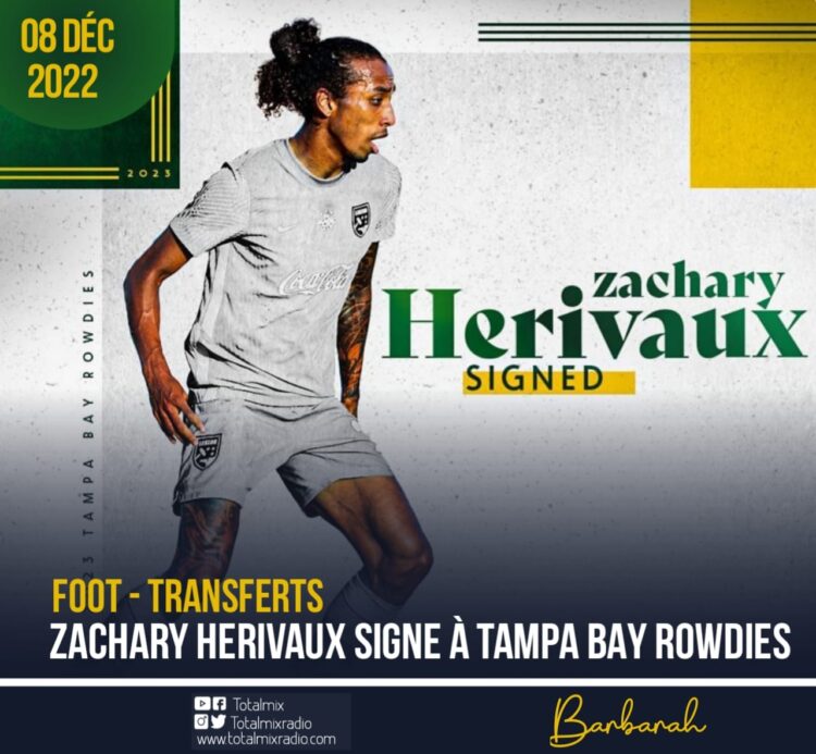 FOOT – TRANSFERTS : ZACHARY HERIVAUX SIGNE À TAMPA BAY ROWDIES