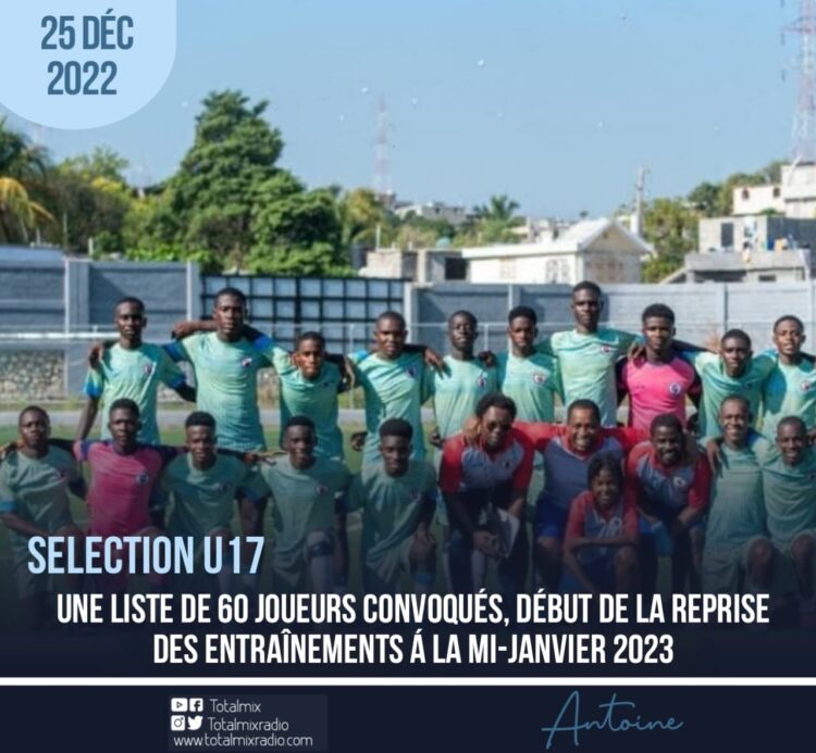 CDM U17 – PÉROU 2023 : LE SÉLECTIONNEUR NATIONAL ANGÉLO JEAN BAPTISTE DÉVOILE UNE LISTE DE 60 JOUEURS