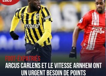 VITESSE ARNHEM : AVEC CARLENS ARCUS, LES JAUNE ET NOIR N’ONT PRIS QU’UN POINT !