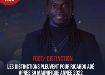 FOOTBALL – DISTINCTIONS : RICARDO ADÉ A ÉTÉ RÉCOMPENSÉ POUR SA MERVEILLEUSE SAISON EN ÉQUATEUR