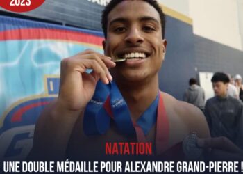 NATATION : UNE DOUBLE MÉDAILLE POUR ALEXANDRE GRAND-PIERRE !