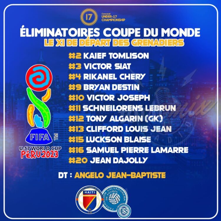 FOOTBALL : HAÏTI VS SALVADOR, LE XI DE DÉPART N’EST PLUS DANS LE TIROIR