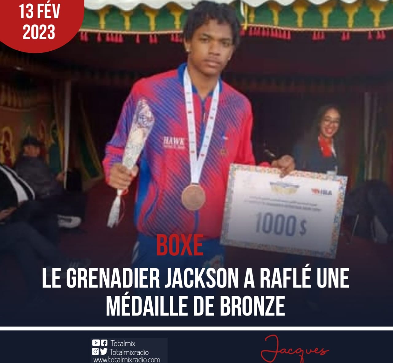 BOXE : HAÏTI RÉCOLTE UNE MÉDAILLE !