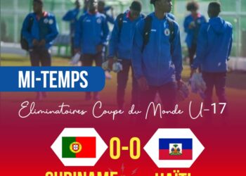 CONCACAF U17 : HAÏTI VS SURINAME (0-0), LA MI-TEMPS !