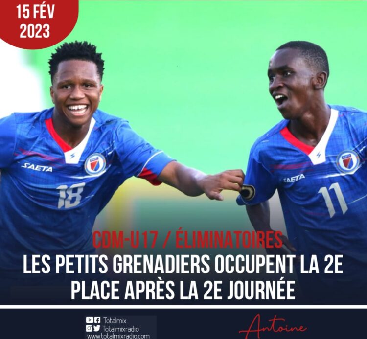CDM-U17 : 2E AU CLASSEMENT, HAÏTI SUR LA BONNE VOIE POUR SA QUALIFICATION AU SECOND TOUR