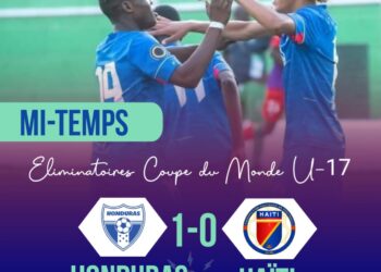 CONCACAF U17 : LA SÉLECTION HAÏTIENNE EST MENÉE À LA MI-TEMPS