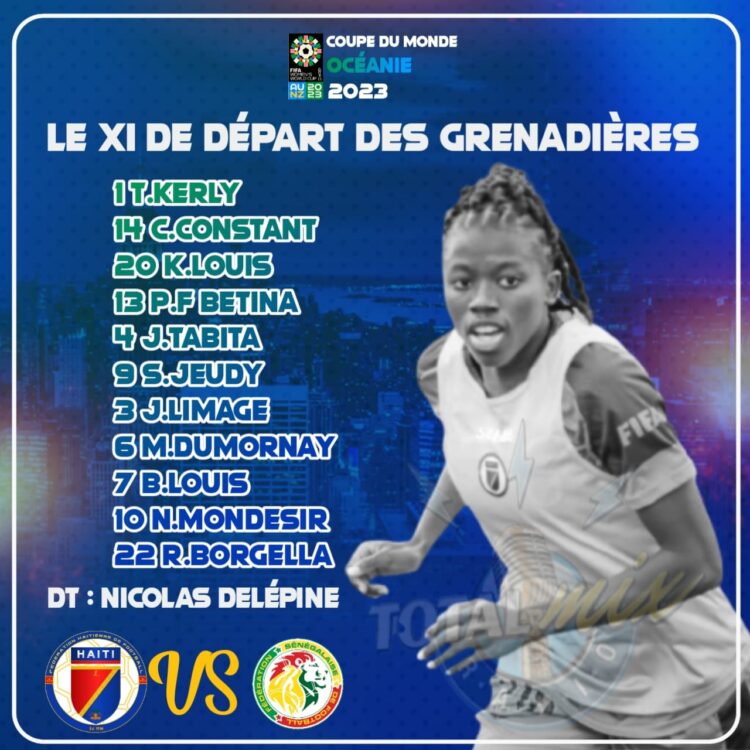CDM 2023 – BARRAGES : HAÏTI  VS SÉNÉGAL, LE XI DE DÉPART DE LA SÉLECTION HAÏTIENNE