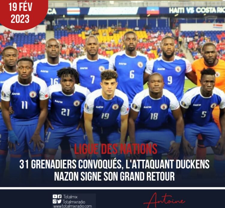 LIGUE DES NATIONS DE LA CONCACAF/ LA PRÉ-LISTE DES GRENADIERS ENFIN DÉVOILÉE