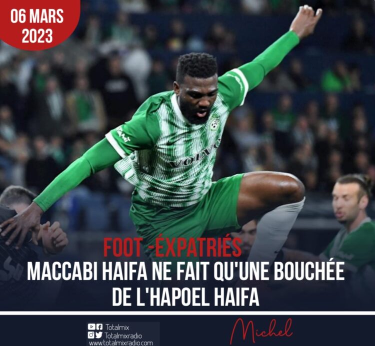 FOOTBALL-ISRAËL : LE MACCABI HAIFA DOMPTE FACILEMENT HAPOEL HAIFA DANS LE DERBY