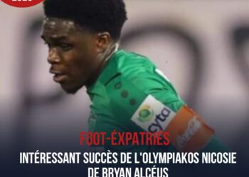 FOOT/ÉXPATRIÉS : AVEC BRYAN ALCÉUS TITULAIRE, IMPORTANTE VICTOIRE D’OLYMPIACOS NICOSIE 