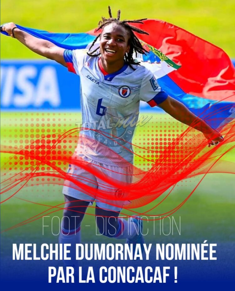 FOOT – DISTINCTION : MELCHIE DUMORNAY NOMINÉE PAR LA CONCACAF !