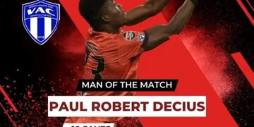LDC CONCACAF : ROBERT PAUL DÉCIUS, DÉSIGNÉ HOMME DU MATCH !