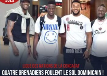 LIGUE DES NATIONS DE LA CONCACAF : QUATRE GRENADIERS MARQUENT DÉJÀ LEUR PRÉSENCE EN TERRE DOMINICAINE