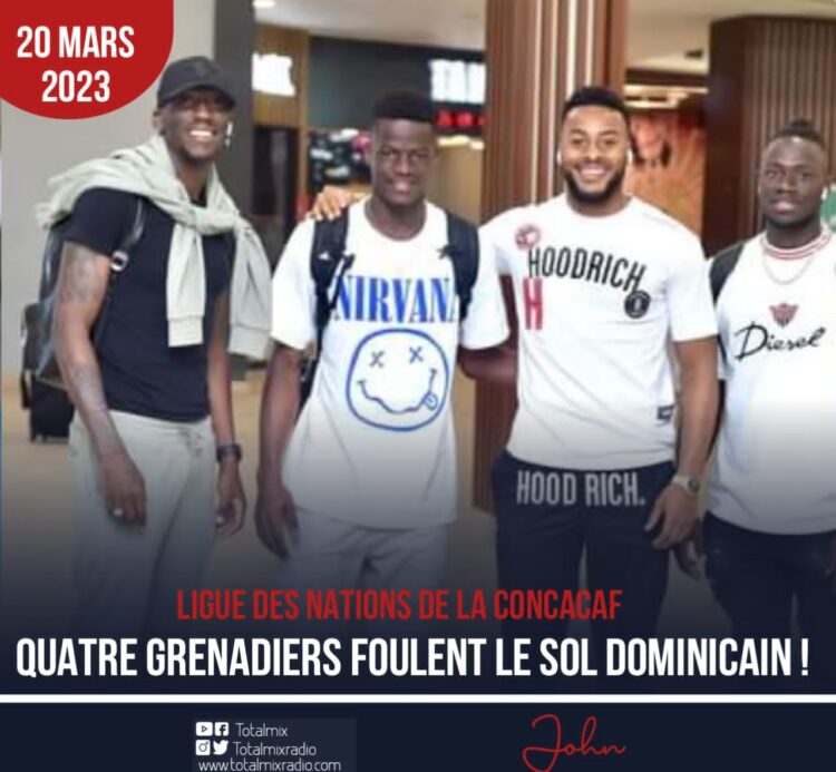 LIGUE DES NATIONS DE LA CONCACAF : QUATRE GRENADIERS MARQUENT DÉJÀ LEUR PRÉSENCE EN TERRE DOMINICAINE