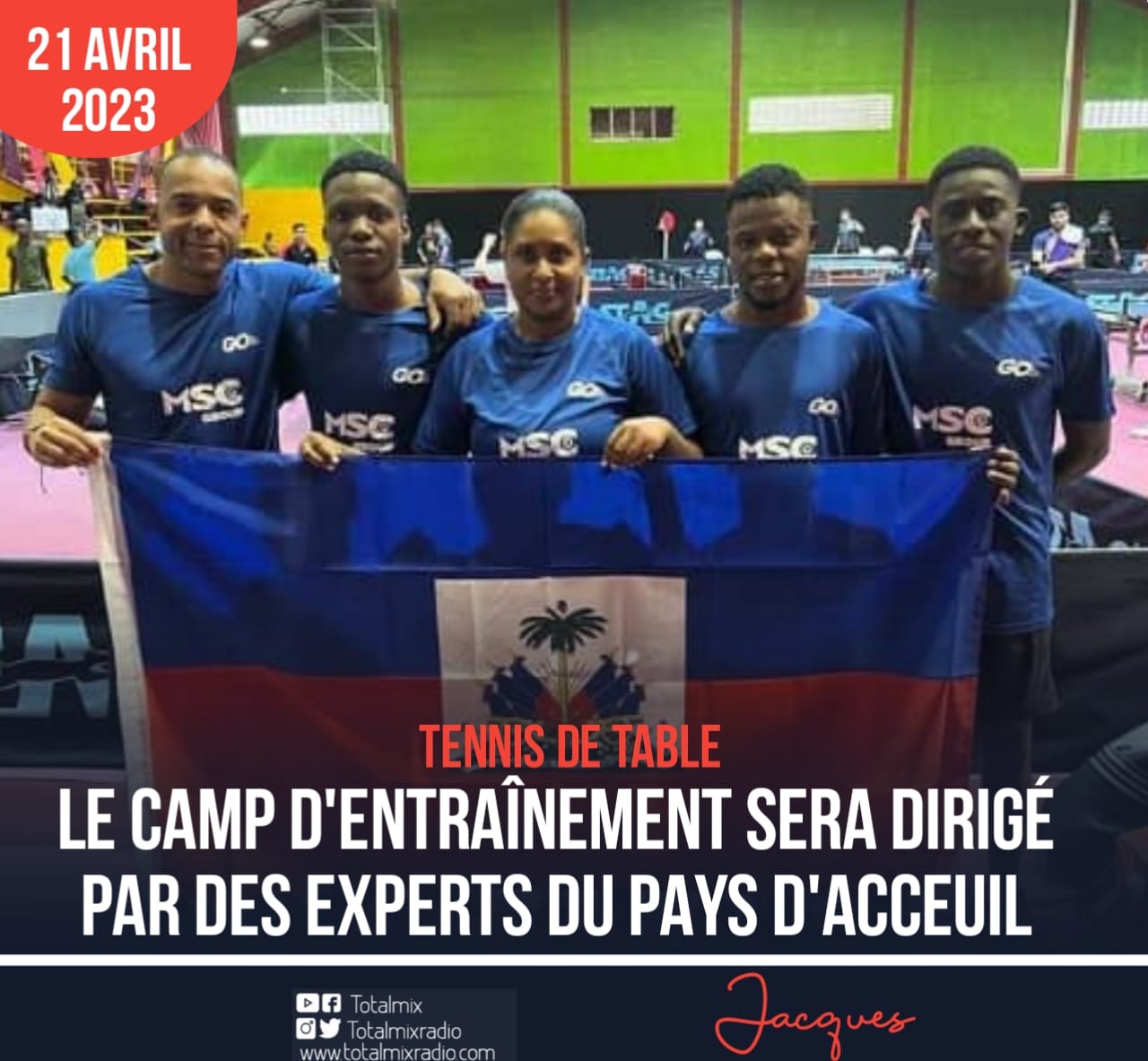 TENNIS DE TABLE : POSSIBLE PRÉPARATION DES HAÏTIENS À L’ÉTRANGER POUR LES JEUX DU SALVADOR 