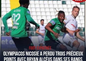 FOOTBALL-EXPATRIÉS: BRYAN ALCÉUS ET OLYMPIACOS NICOSIE AU TAPIS !